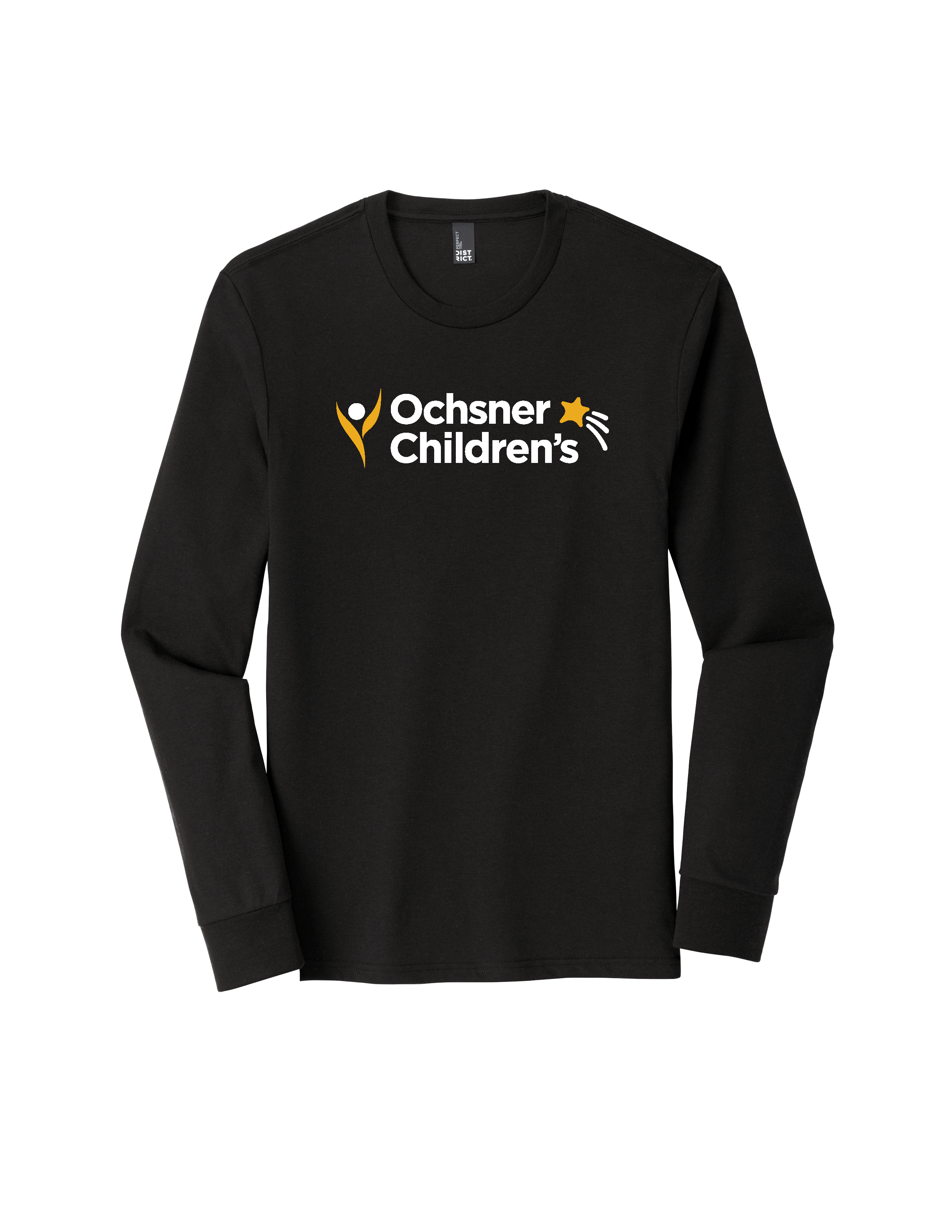 Ochsner Children's Long Sleeve Unisex T-Shirt, Black, large image number 1
